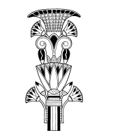 A coloring page of the old egypt